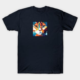 Retro wpap cat portrait T-Shirt